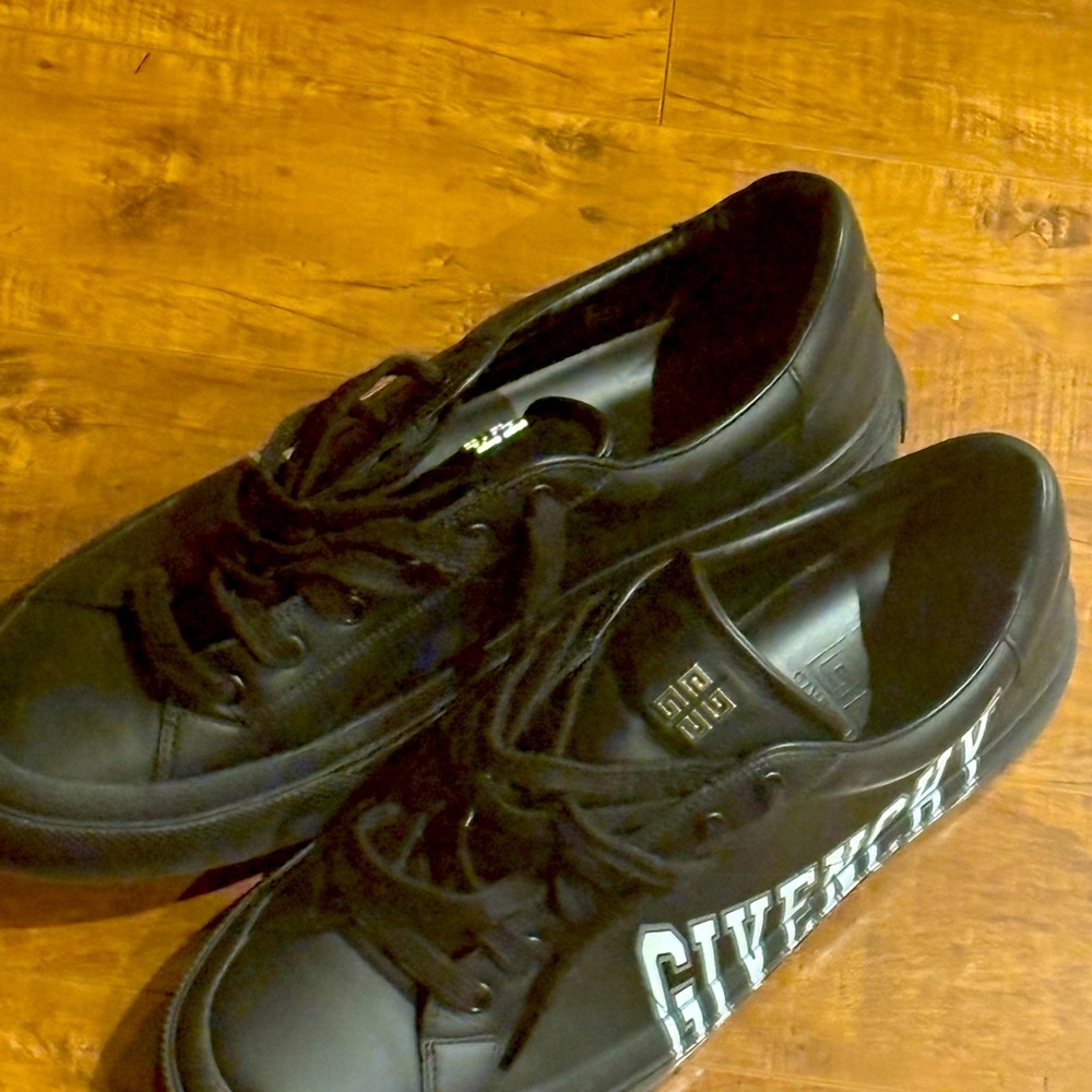 Givenchy Black Leather Sneakers